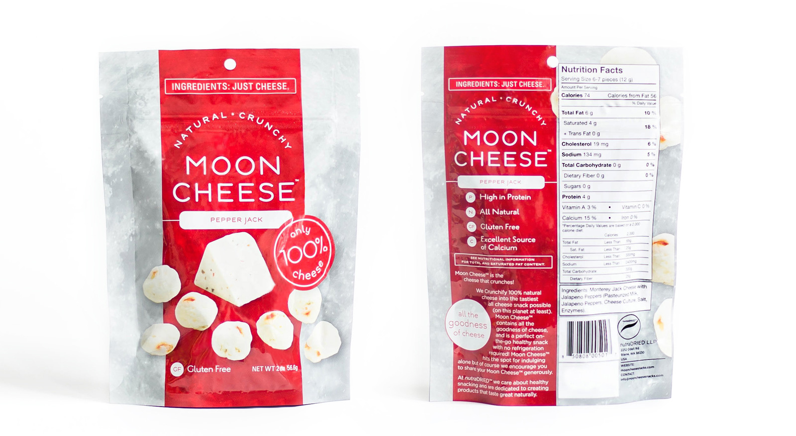 Moon Cheese branding